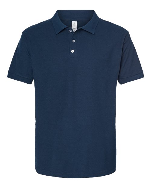 Men's 50/50 Sport Pique Polo - Navy Front
