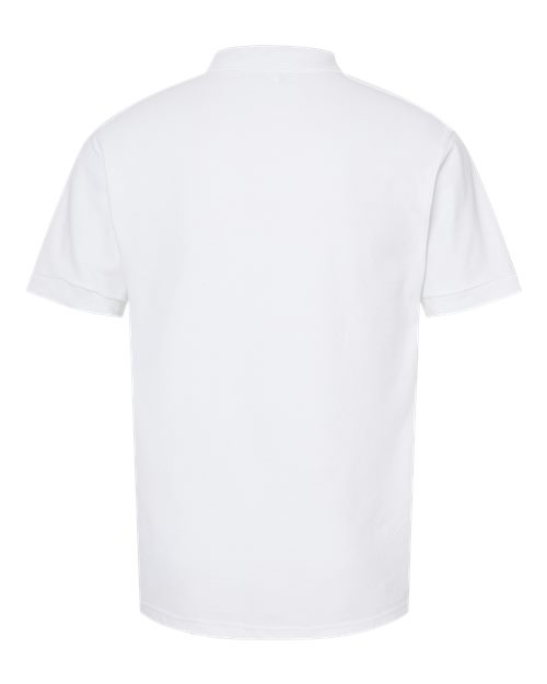 Men's 50/50 Sport Pique Polo - White Back