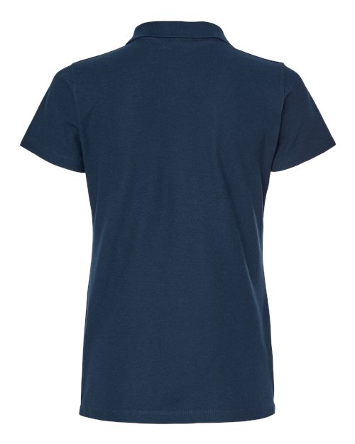 Women's 50/50 Sport Pique Polo - Navy Back
