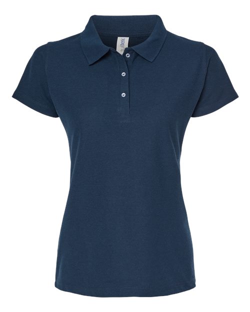 Women's 50/50 Sport Pique Polo - Navy Front