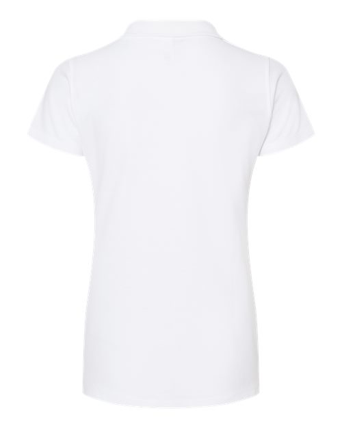 Women's 50/50 Sport Pique Polo - White Back