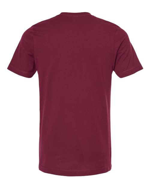 Men's Premium Cotton T-Shirt - Burgundy Back