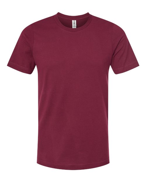 Men's Premium Cotton T-Shirt - Burgundy Front