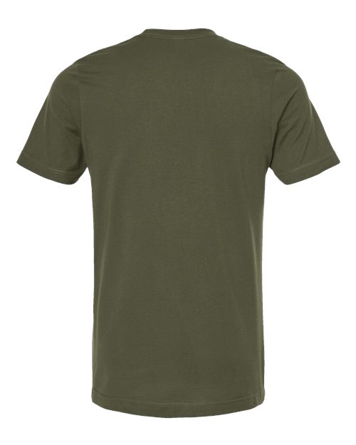 Men's Premium Cotton T-Shirt - Olive Back