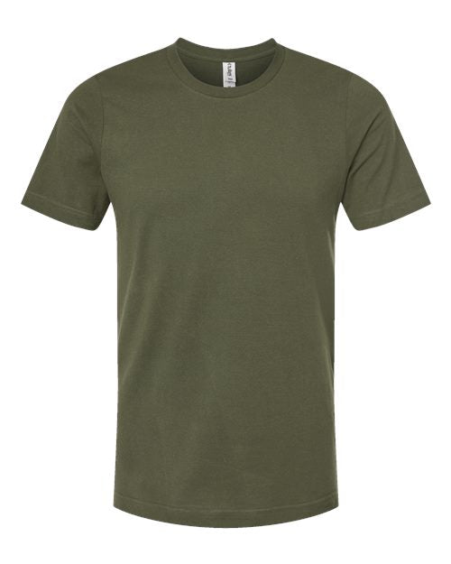 Tultex Men's Premium Cotton T-Shirt - Olive Front