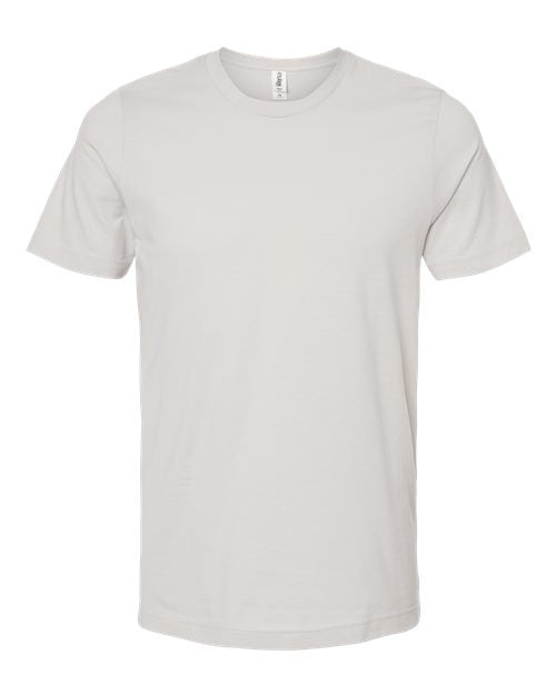 Tultex Men's Premium Cotton T-Shirt - Silver Front