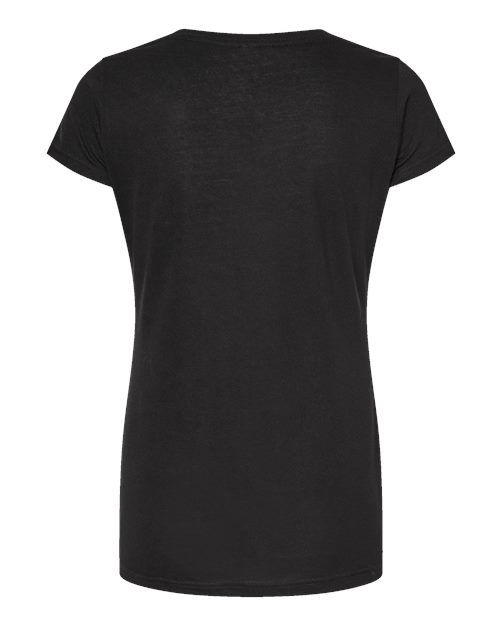 Women's Poly-Rich Scoop Neck T-Shirt - Black Back