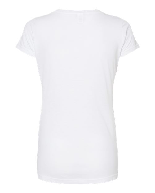 Women's Poly-Rich Scoop Neck T-Shirt - White Back