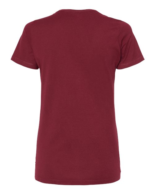 Women's Premium Cotton T-Shirt - Burgundy Back