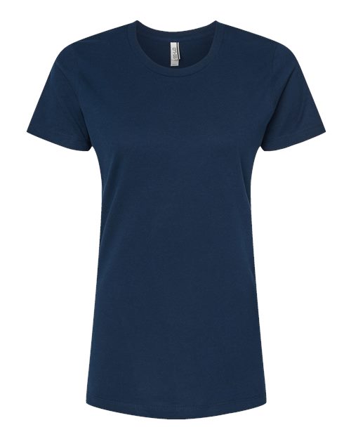 Women's Premium Cotton T-Shirt - Navy Front