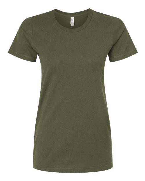 Women's Premium Cotton T-Shirt - Olive Front