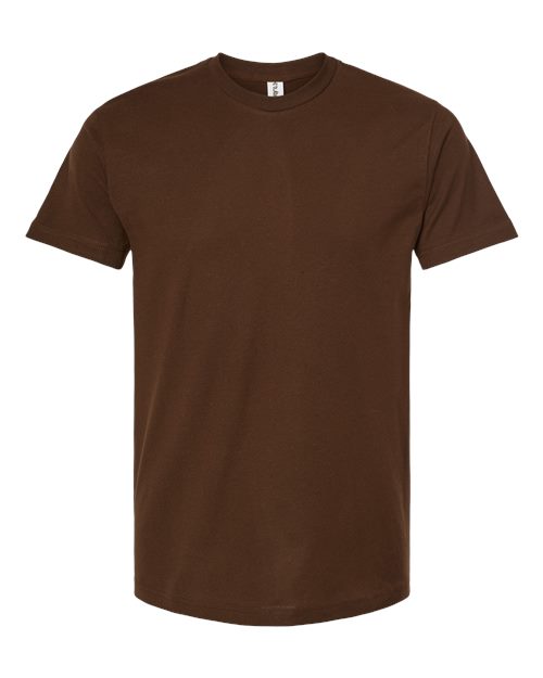Unisex Fine Jersey T-Shirt - Brown Front