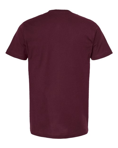 Unisex Fine Jersey T-Shirt - Burgundy Back