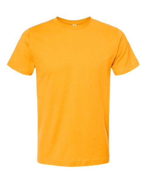 Unisex Fine Jersey T-Shirt - Gold Front