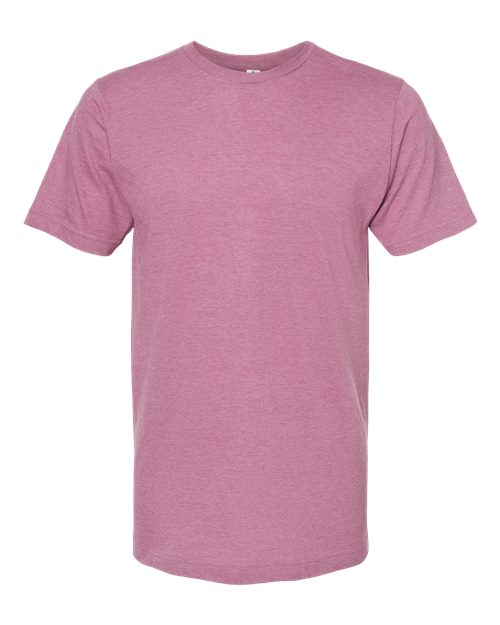 Unisex Fine Jersey T-Shirt - Heather Cassis Front