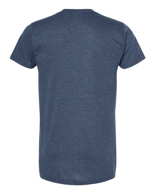 Unisex Fine Jersey T-Shirt - Heather Denim Back