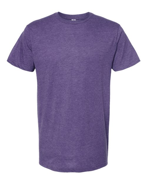 Unisex Fine Jersey T-Shirt - Heather Purple Front