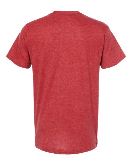 Unisex Fine Jersey T-Shirt - Heather Red Back