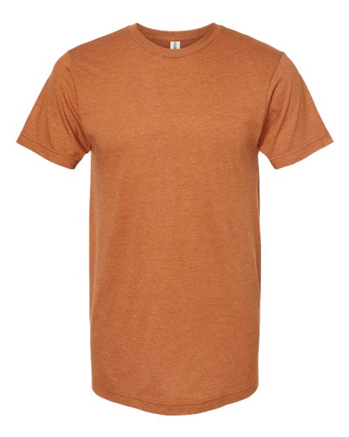Unisex Fine Jersey T-Shirt - Heather Rust Front
