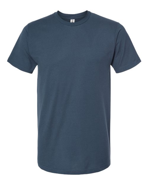 Unisex Fine Jersey T-Shirt - Indigo Front
