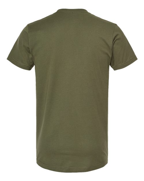 Unisex Fine Jersey T-Shirt - Military Green Back