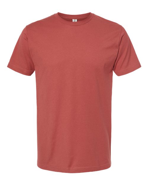 Unisex Fine Jersey T-Shirt - Terracotta Front