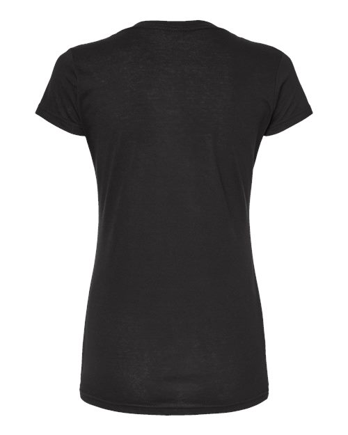 Women's Poly-Rich V-Neck T-Shirt - Black Back