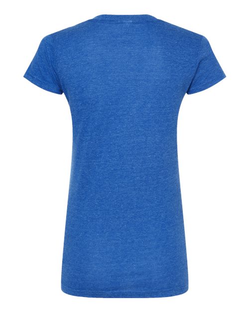 Women's Poly-Rich V-Neck T-Shirt - Heather Royal Back
