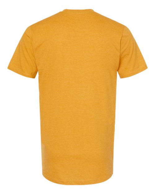 Men's Premium Cotton Blend T-Shirt - Antique Gold Heather Back