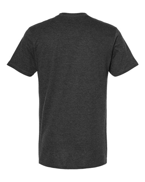 Men's Premium Cotton Blend T-Shirt - Black Heather Back