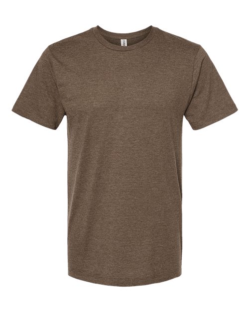Men's Premium Cotton Blend T-Shirt - Brown Heather Front