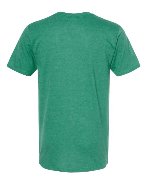 Men's Premium Cotton Blend T-Shirt - Kelly Heather Back