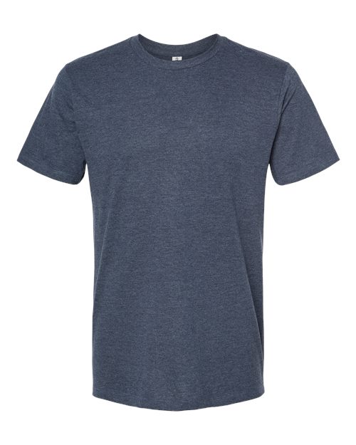 Men's Premium Cotton Blend T-Shirt - Navy Heather Front
