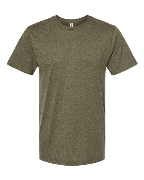 Men's Premium Cotton Blend T-Shirt - Olive Heather Front