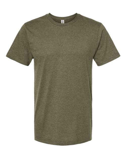 Tultex Men's Premium Cotton Blend T-Shirt - Olive Heather Front