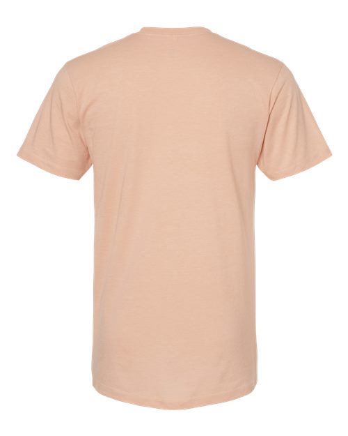Men's Premium Cotton Blend T-Shirt - Peach Heather Back