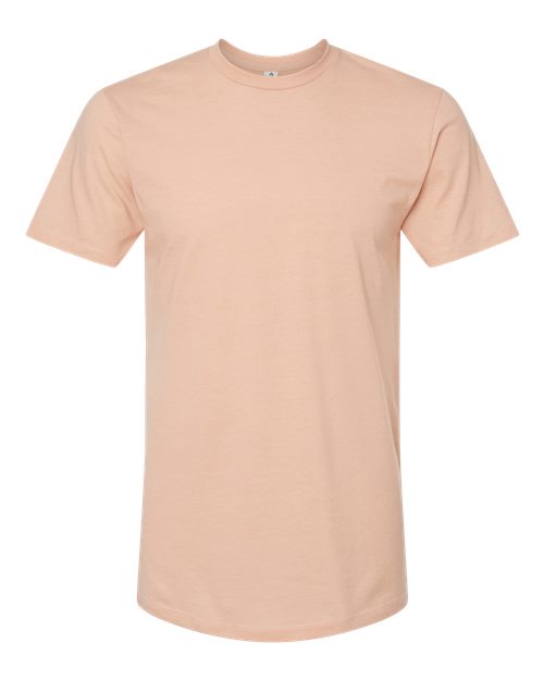 Men's Premium Cotton Blend T-Shirt - Peach Heather Front