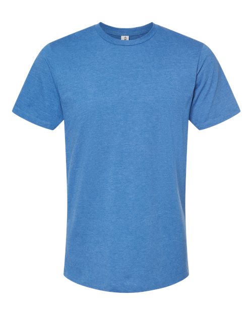 Men's Premium Cotton Blend T-Shirt - Royal Heather Front