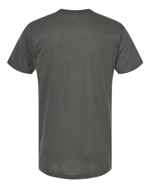 Men's Poly-Rich V-Neck T-Shirt - Charcoal Back