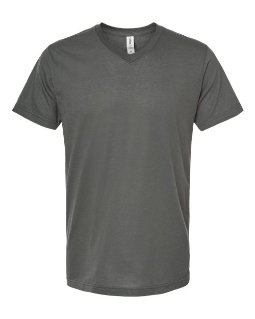 Men's Poly-Rich V-Neck T-Shirt - Charcoal Front
