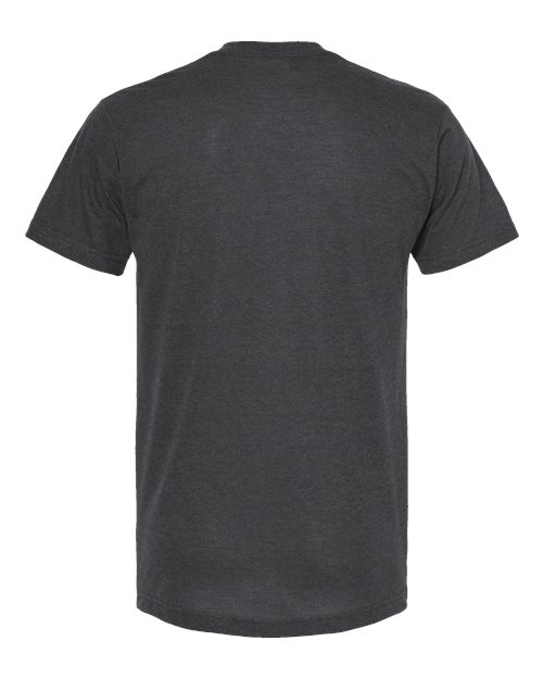 Men's Poly-Rich V-Neck T-Shirt - Heather Charcoal Back