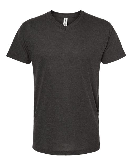 Men's Poly-Rich V-Neck T-Shirt - Heather Graphite Front