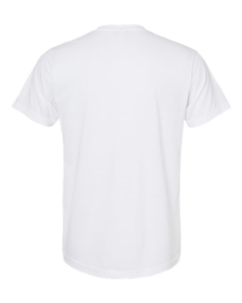 Men's Poly-Rich V-Neck T-Shirt - White Back