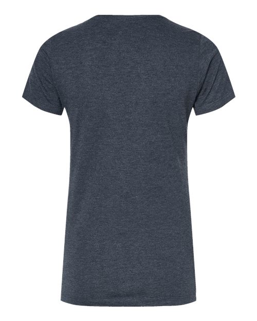 Women's Premium Cotton Blend T-Shirt - Navy Heather Back