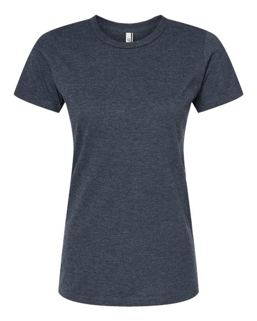 Women's Premium Cotton Blend T-Shirt - Navy Heather Front