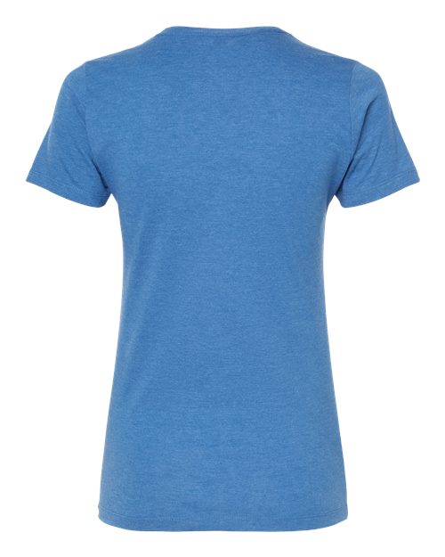 Women's Premium Cotton Blend T-Shirt - Royal Heather Back