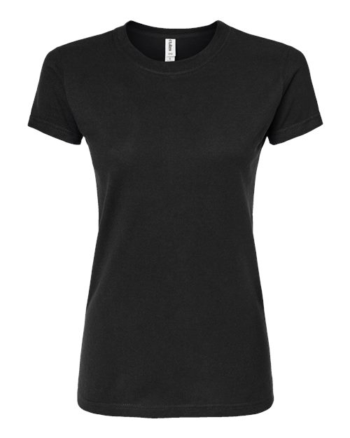 Women's Fine Jersey Slim Fit T-Shirt - Black Front
