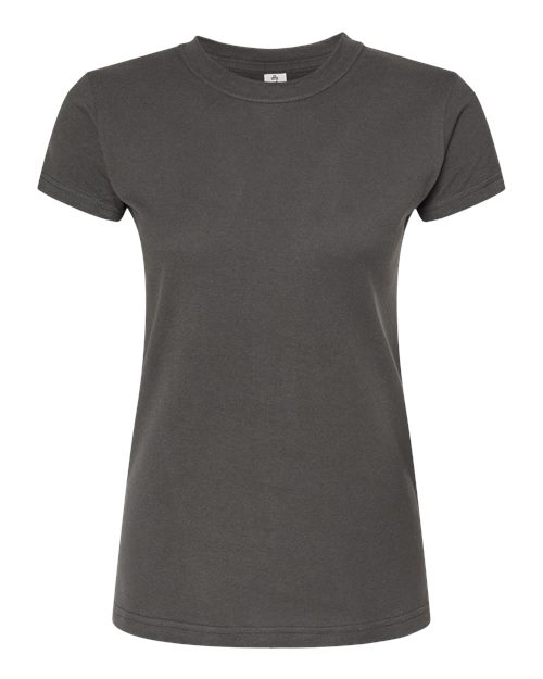 Women's Fine Jersey Slim Fit T-Shirt - Charcoal Front