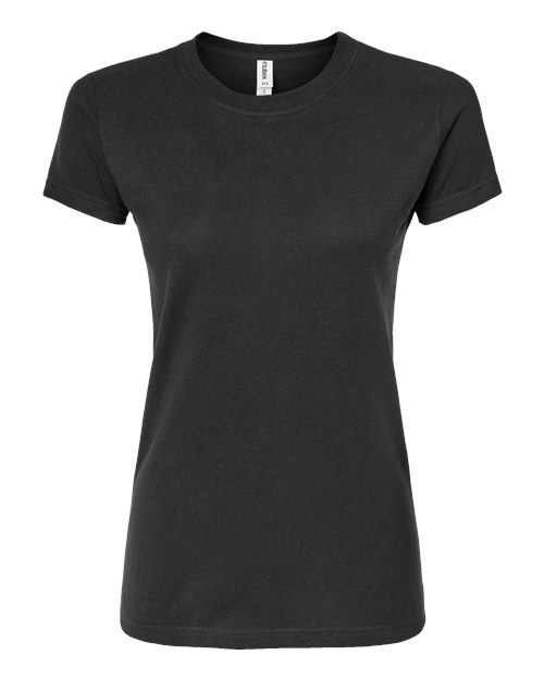 Women's Fine Jersey Slim Fit T-Shirt - Coal Front