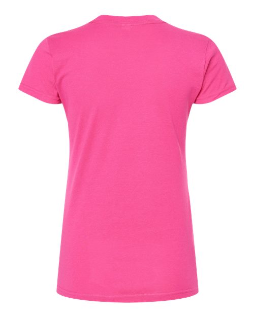 Women's Fine Jersey Slim Fit T-Shirt - Fuchsia Back